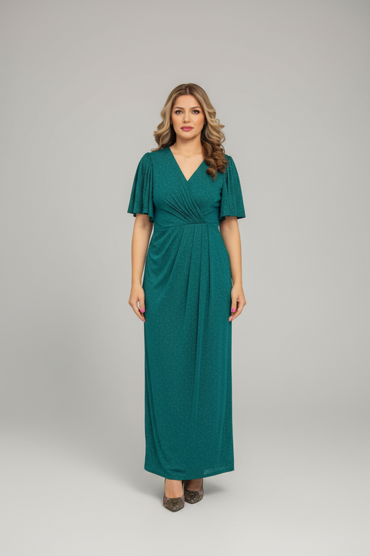 EM2242B Ruffle Sleeve