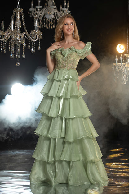 HM099 Frill Gown