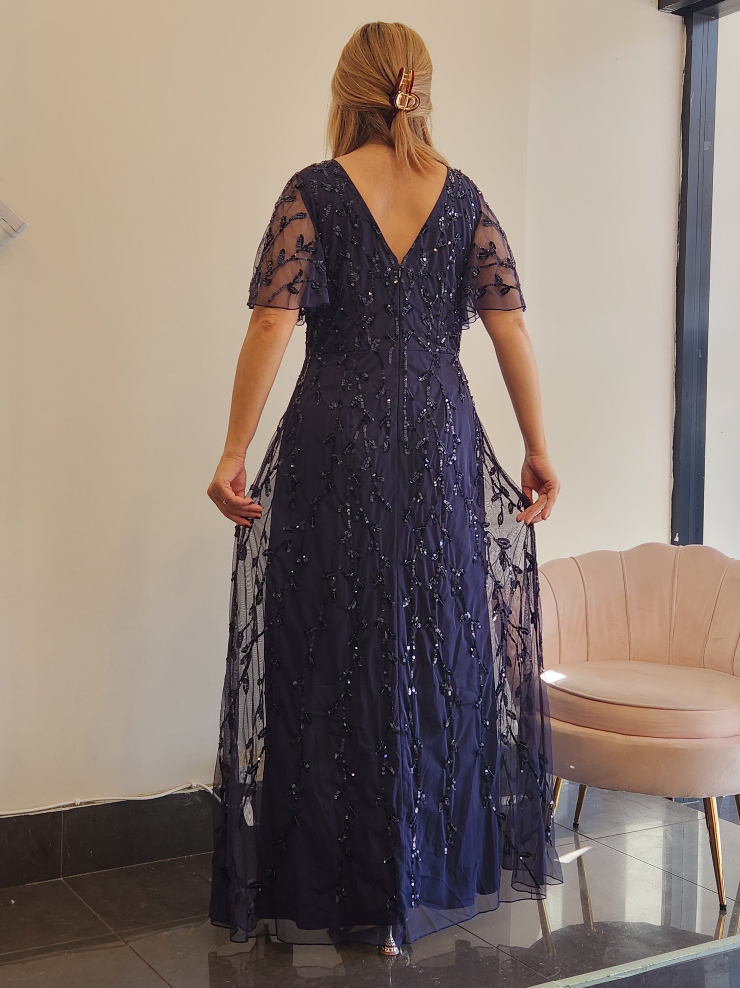 LJ0606 Maxi Sheer Sleeves
