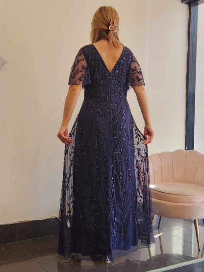 LJ0606 Maxi Sheer Sleeves