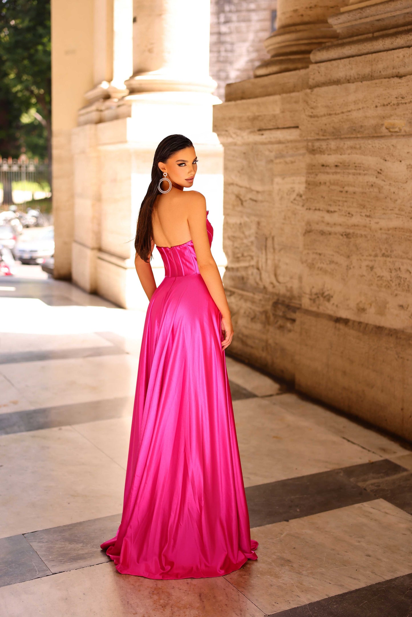 NC1033 Strapless Gown